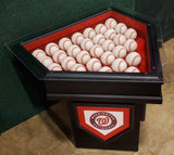 Washington Nationals 2019 World Series 30 Baseball Homeplate Shaped End Table Display Case