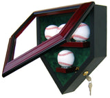 4 Baseball Homeplate Shaped Display Case