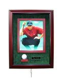 1 Golf Ball, 8x10 Photo with Nameplate Display Case