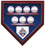 7 Baseball Texas Rangers 2023 World Series Homeplate Shaped Display Case