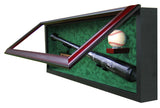 Baseball Bat, Baseball and Nameplate Display Case