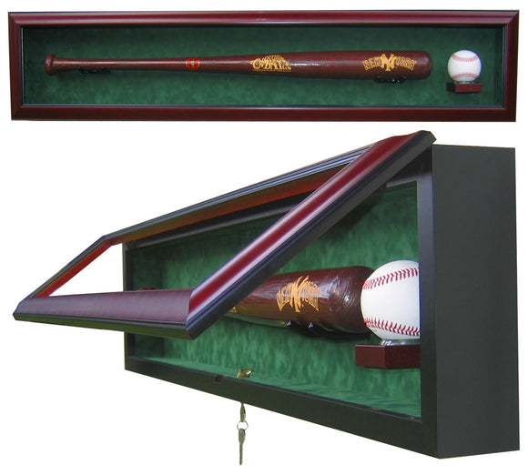 1 Baseball with 3 Cards Homeplate Shaped Display Case – Homeplate