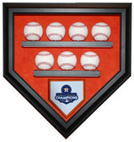 7 Baseball Houston Astros 2022 World Series Homeplate Shaped Display Case