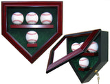 4 Baseball Homeplate Shaped Display Case