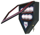 7 Baseball Team Homeplate Shaped Display Case