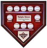 10 Baseball Washington Nationals 2019 World Series Homeplate Shaped Display Case