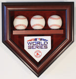 3 Baseball Boston Red Sox 2018 World Series Homeplate Shaped Display Case
