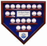 19 Baseball LA Dodgers 2020 World Series Homeplate Shaped Display Case