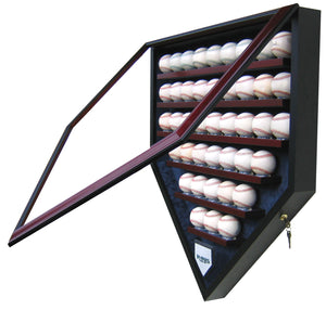 42 Baseball Team Homeplate Shaped Display Case